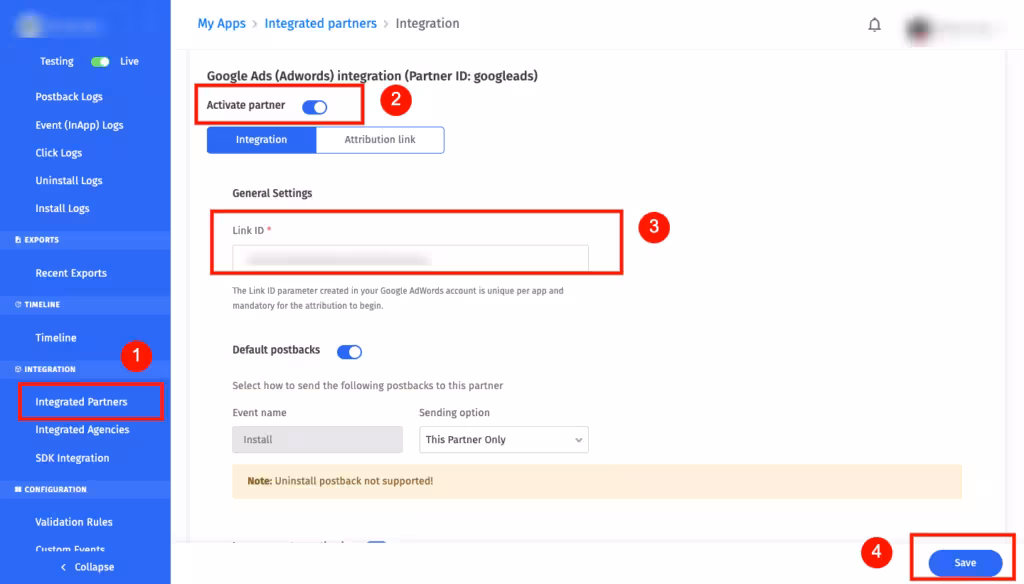 Google Ads integration - Trackier July 31, 2024 google ads integration - apptrove mobile measurement platform