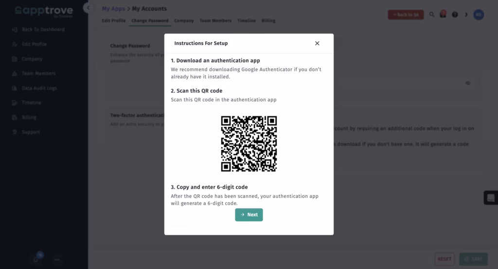 link the authenticator