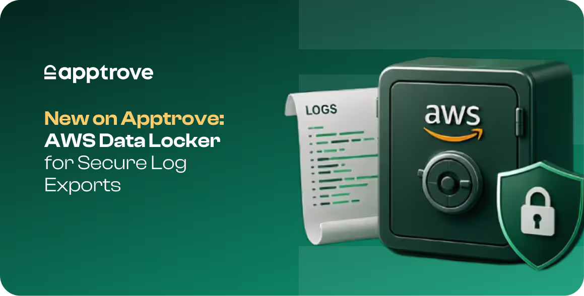 New on Apptrove: AWS Data Locker for Secure Log Exports.