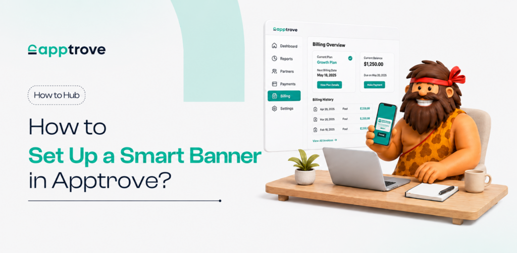 how to set up a smart banner in apptrove