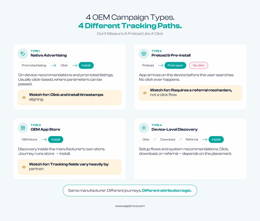 Image showing four types of OEM campaigns